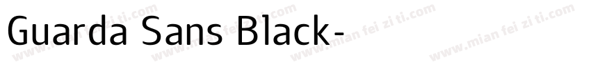 Guarda Sans Black字体转换